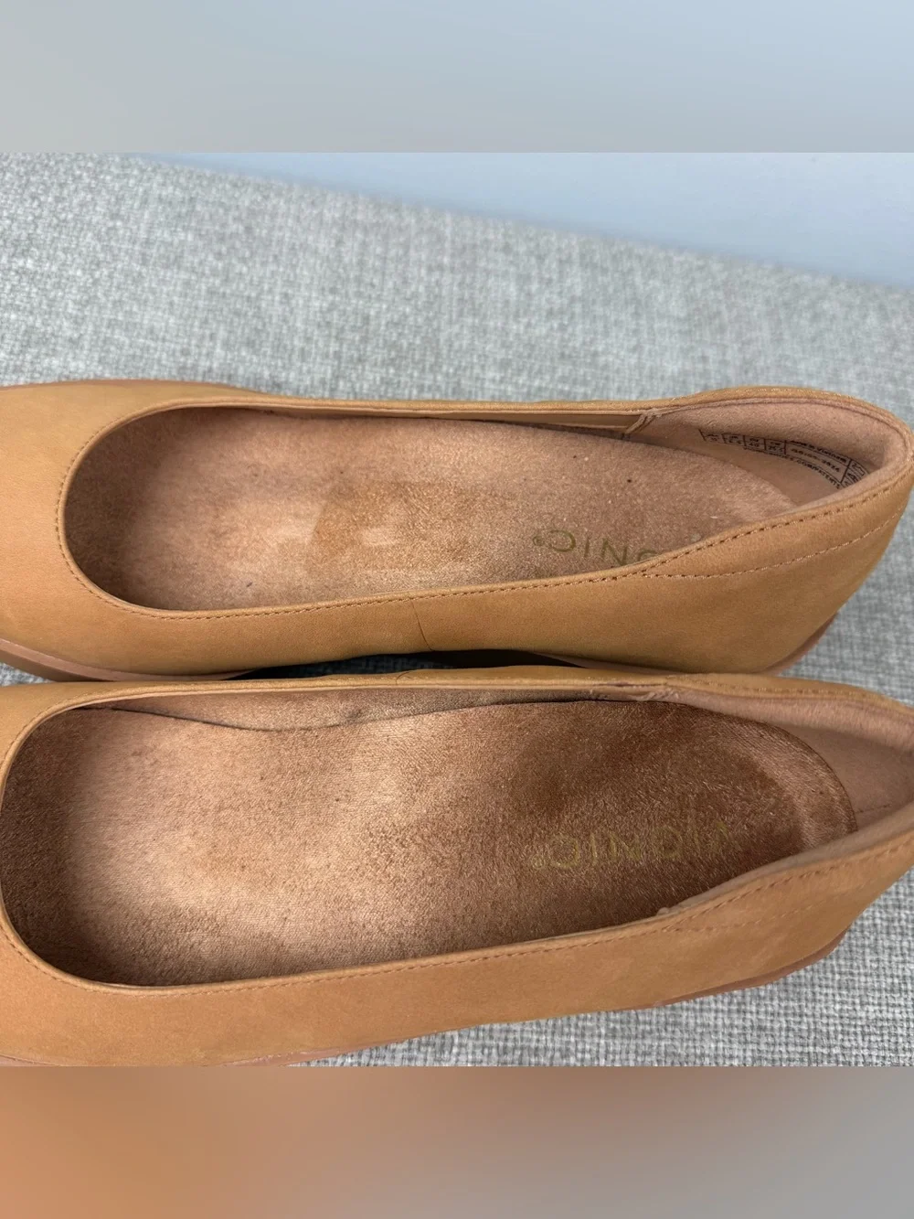 Vionic Sereno Womens Wedge Heel Comfort Pump Tan Suede Size 9 Office Career